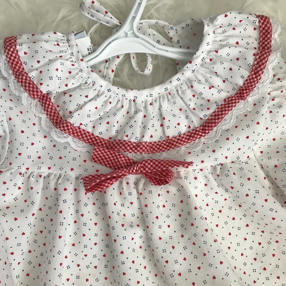 🌟3/$25 SALE🌟Vintage Polka Dot/Hearts Blouse -24M - Picture 5 of 7
